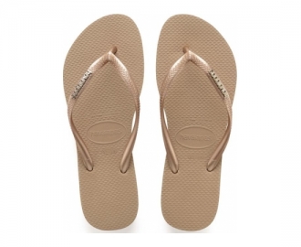 Havaianas sandalia slim logo metallic w